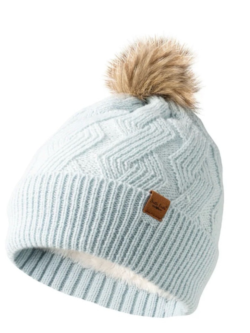 Britts Knits Women's Mainstay Plush Lined Pom Hat